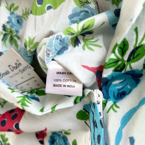 Bernie Dexter Connie Bandanna Vintage Pin Up Inspired Kelly Swing Dress Size XS - Picture 8 of 9